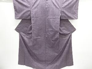 乱れ格子織り出し手織り紬着物